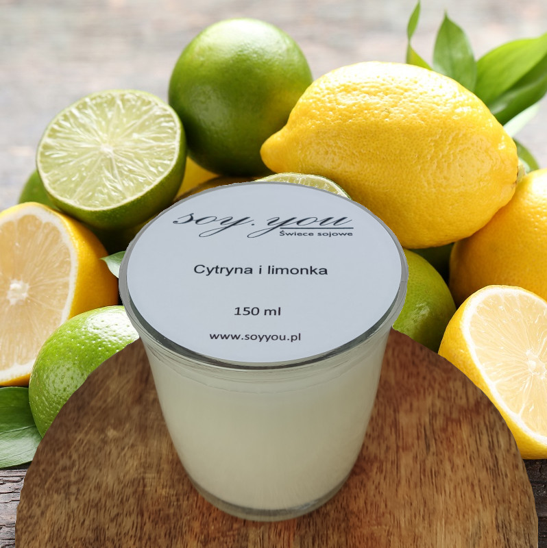 Świeca sojowa - Cytryna i limonka150 ml