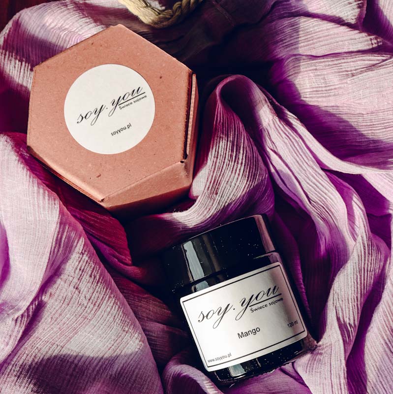 Świeca sojowa - mango 120 ml
