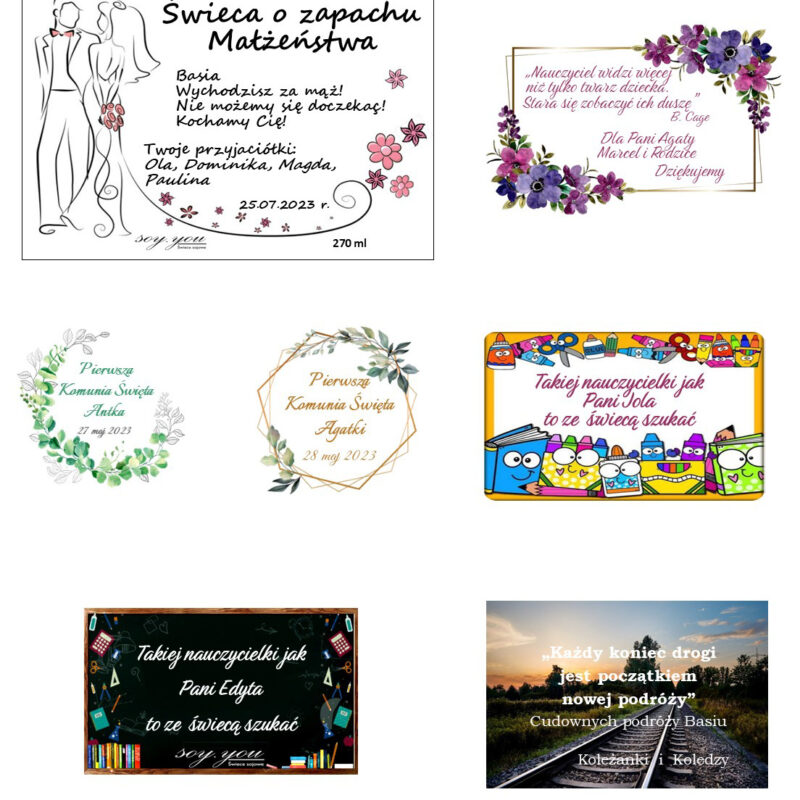 Personalizacja etykiety