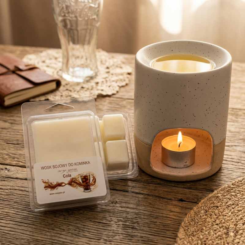 Wosk sojowy do kominka - Cola