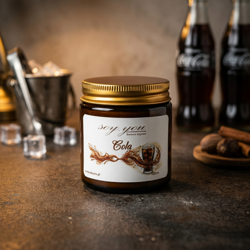 Świeca sojowa - Cola 120 ml