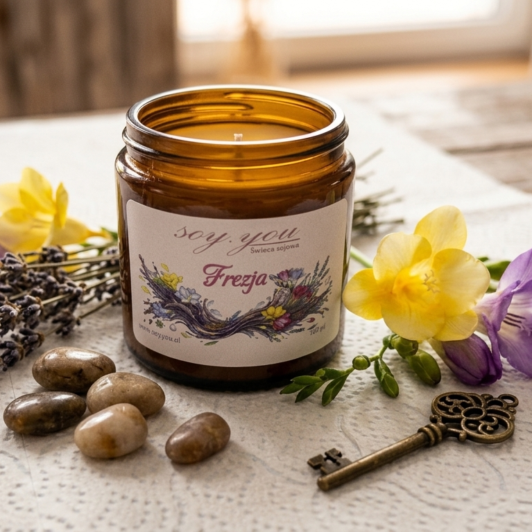 Świeca sojowa - Frezja 120 ml