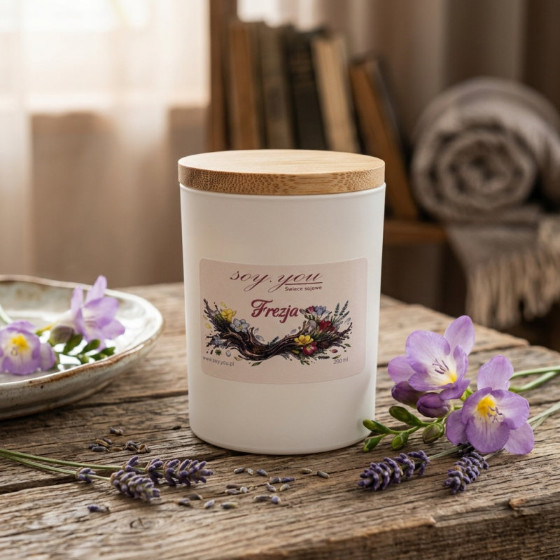 Świeca sojowa - Frezja 200 ml