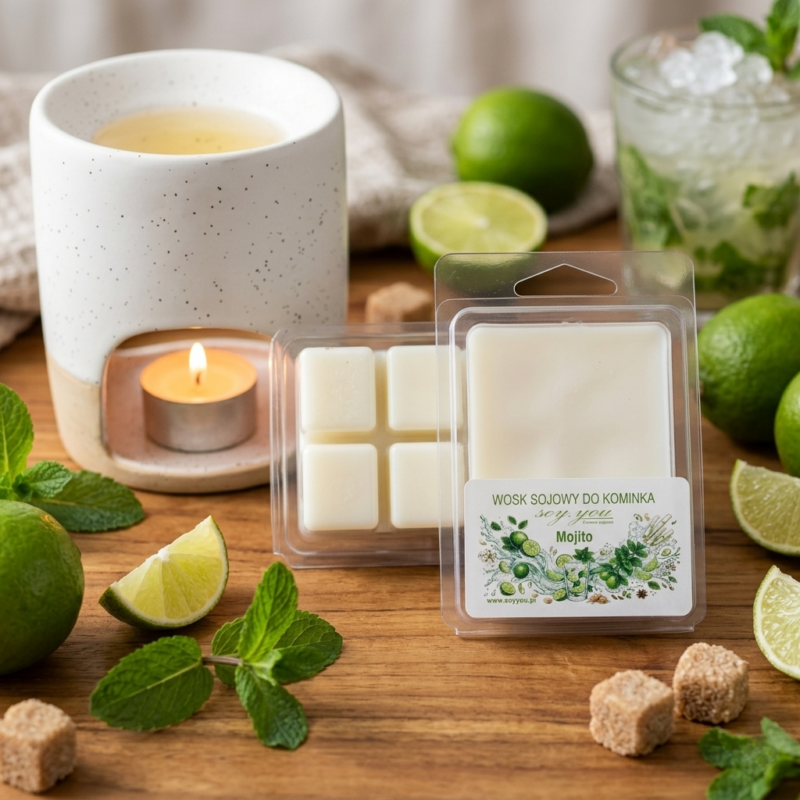 Wosk sojowy do kominka - Mojito