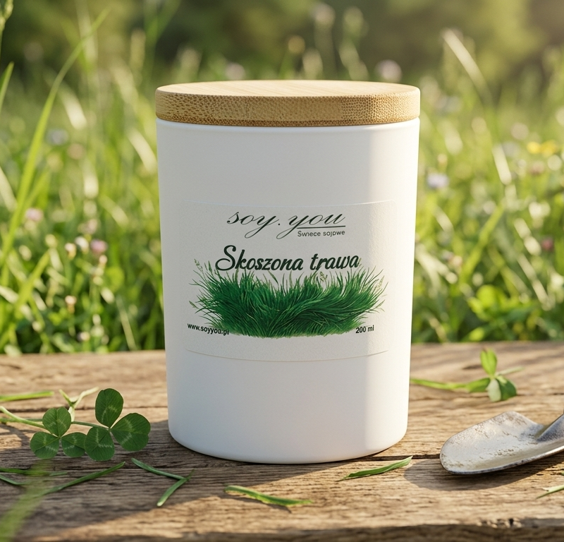 Świeca sojowa - Skoszona trawa 200 ml
