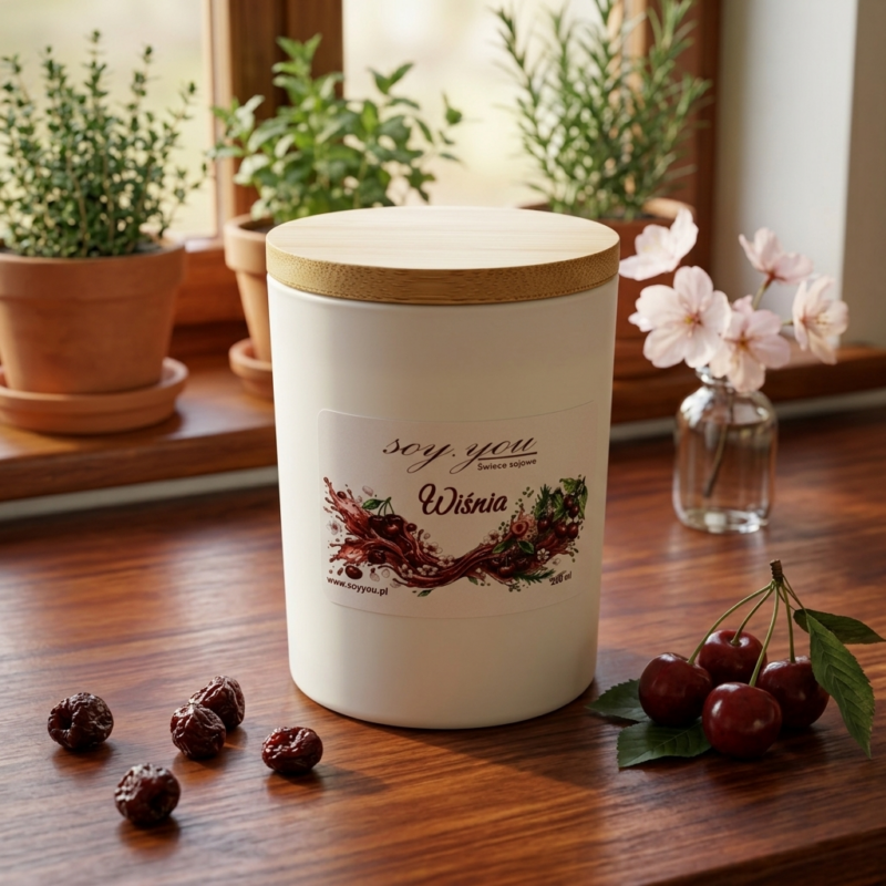Świeca sojowa - Wiśnia 200 ml