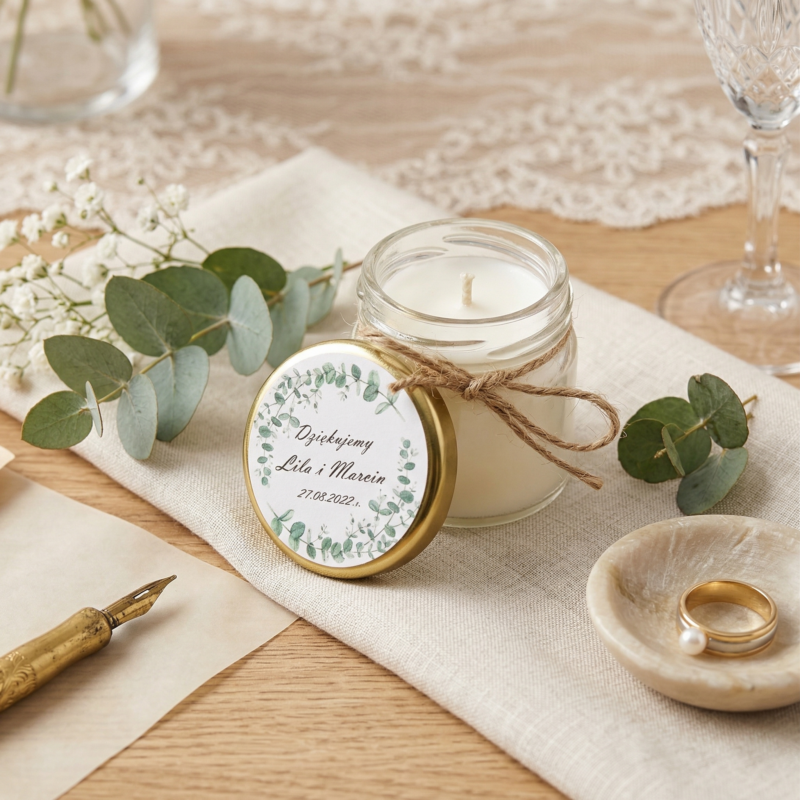 Mini-świeczki podziękowanie dla gości 30 ml