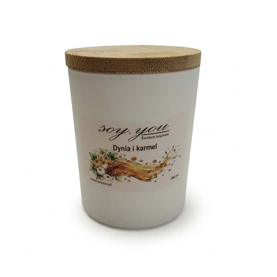 Świeca sojowa - Dynia i karmel 200 ml - obrazek 3