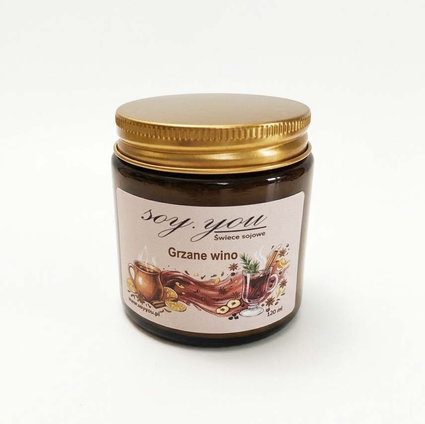 Świeca sojowa - Grzane wino 120 ml - obrazek 3
