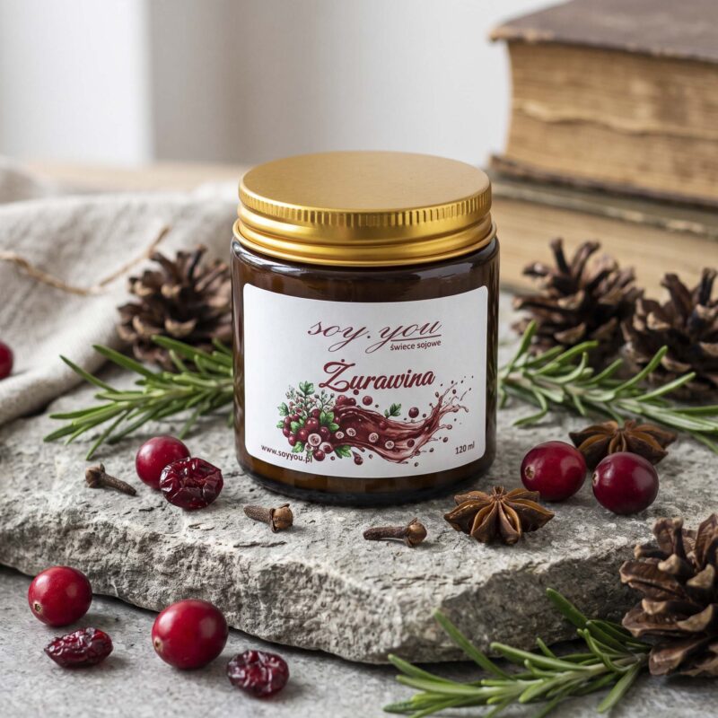 Świeca sojowa - Żurawina 120 ml