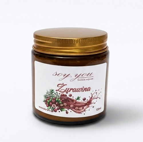 Świeca sojowa - Żurawina 120 ml - obrazek 3