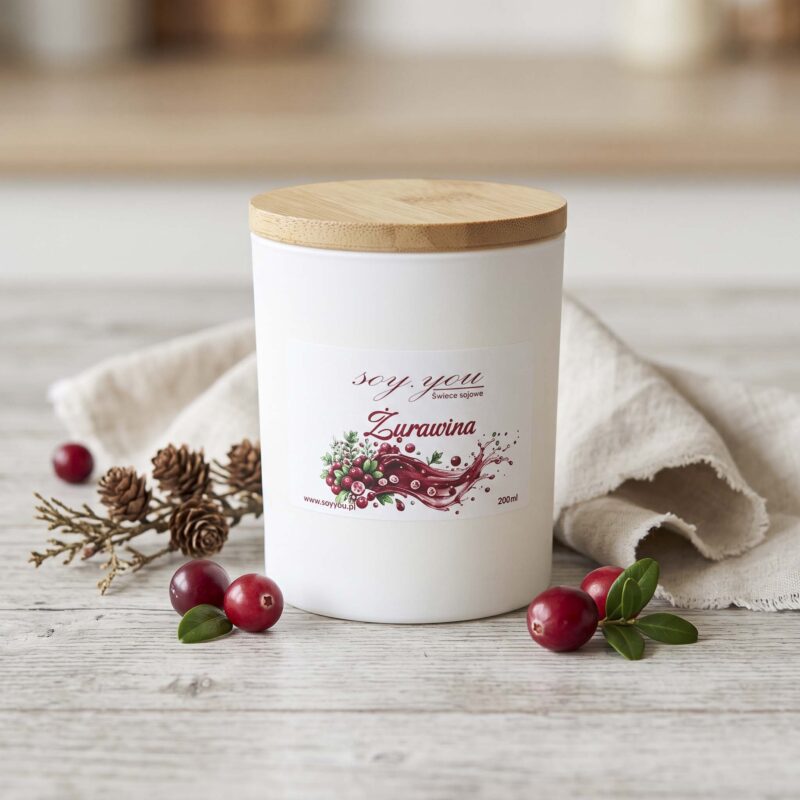 Świeca sojowa - Żurawina 200 ml